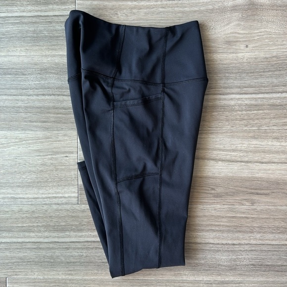 RBX Black High Waisted Ankle Length Leggings Small - Picture 4 of 6